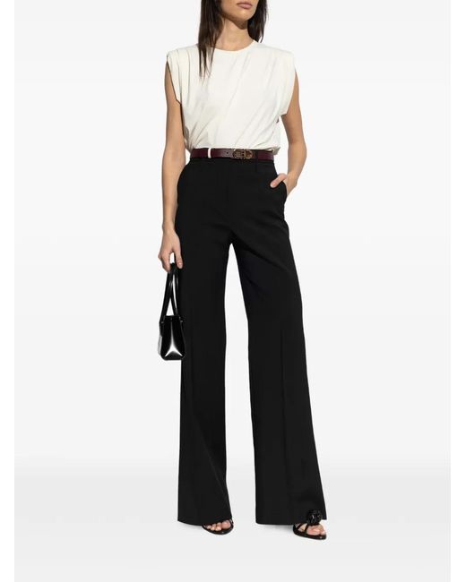 MICHAEL Michael Kors White Crew Neck Sleeveless Top