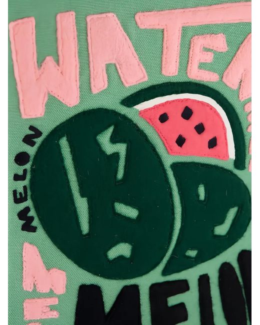 Olympia Le-Tan Green X Fox & Velvet Watermelon Book Clutch Bag
