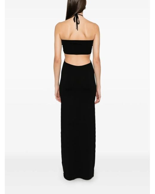 Coperni Black Halterneck Maxi Dress