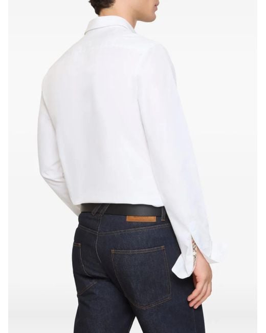 Burberry White Long-Sleeve Shirt for men