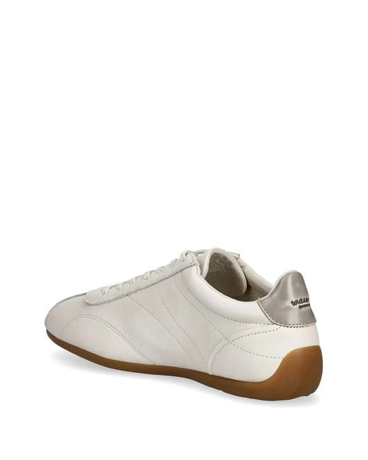 Vagabond White Panelled Sneakers