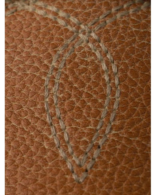 メンズ Prada ローカット レザースニーカー Brown