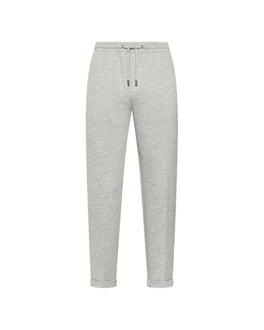 Seventy Gray Drawstring Cuffed Track Pants for men
