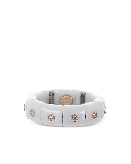 ’ROBERTO DEMEGLIO White 18K Rose Pura Eternity Diamond Ring