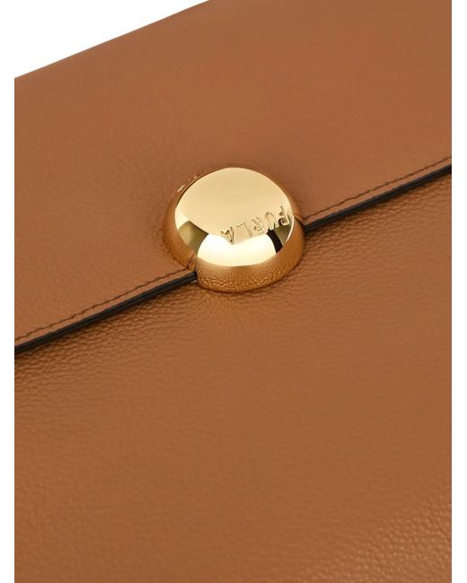 Furla Brown Top-Handle Dome Satchel