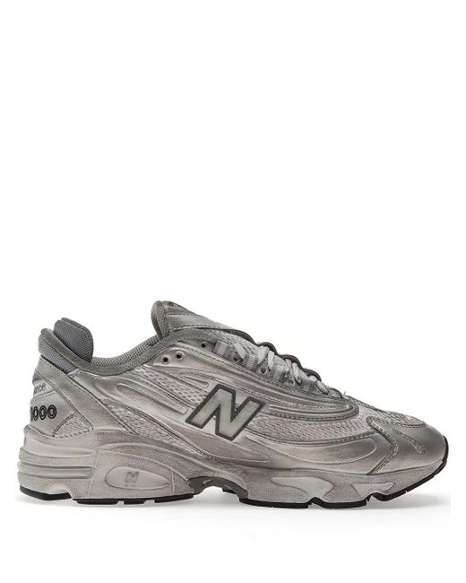 New Balance Gray 1000 Lace-Up Sneakers