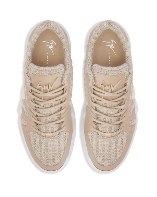 Giuseppe Zanotti Natural Talon Mid-Top Sneakers