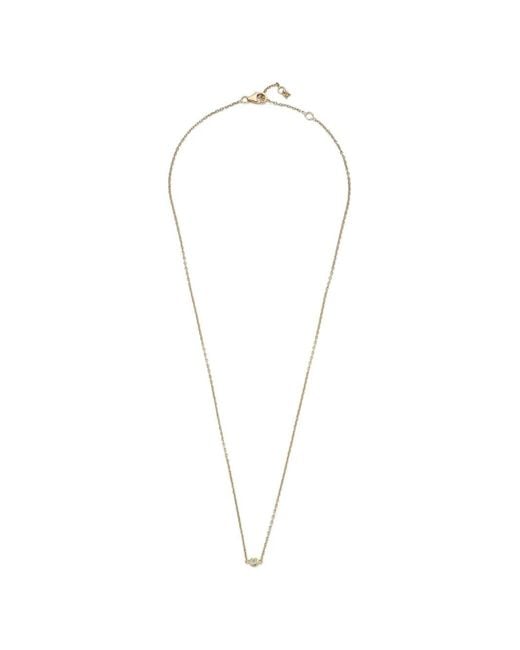 Mateo White Single-Diamond Chain Necklace