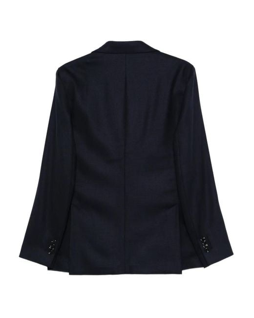 Lardini Blue Virgin Wool Single-Breasted Blazer for men
