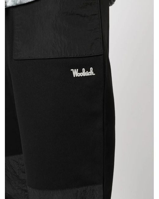 Woolrich Black Mix Media Track Trousers