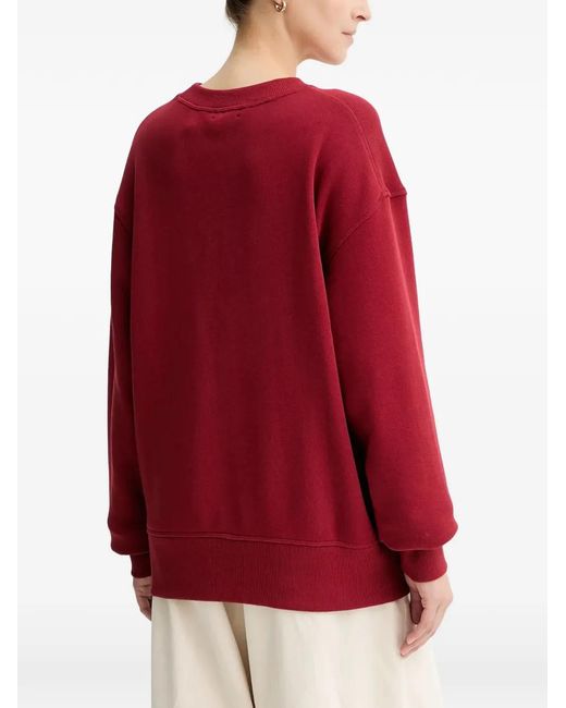 Rag & Bone Red Logo-Appliqué Sweatshirt