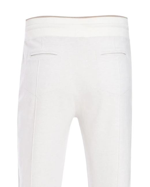 Pantalones De Chándal Con Cordones Gran Sasso de hombre de color White