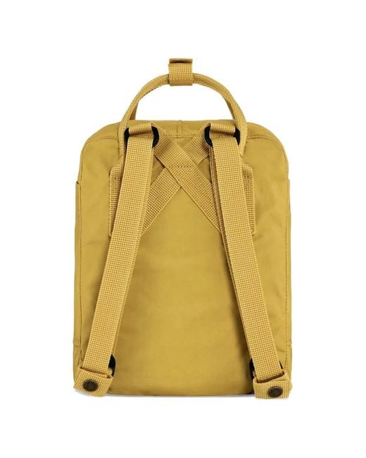 Fjallraven Yellow Kånken Logo-Patch Backpack