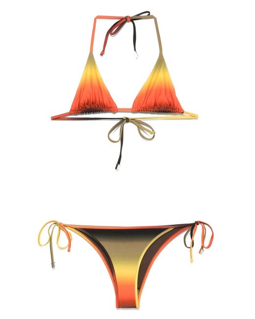 The Attico White Bikini À Effet Dégradé