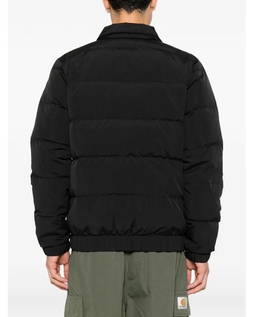 Patagonia Black Quilted Logo-Patch Jacket for men