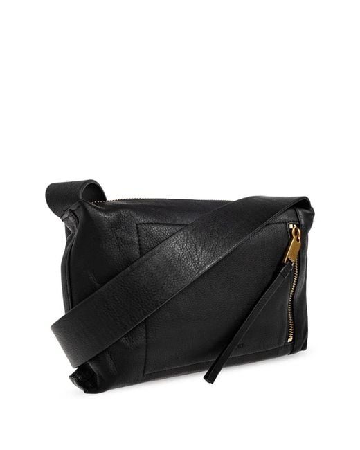 Sac À Bandoulière En Cuir Alba AllSaints en coloris Black