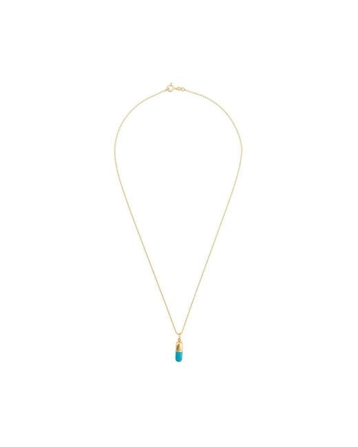 True Rocks White Small Pill Pendant Necklace
