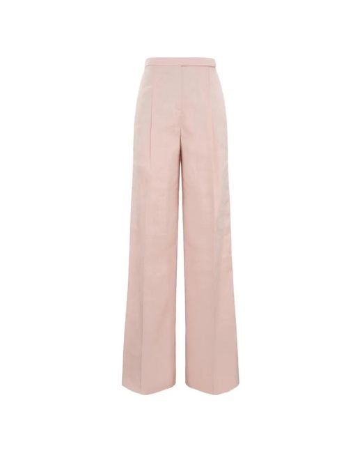 Dorothee Schumacher Pink Pleated Wide-Leg Trousers