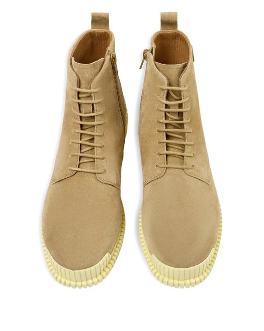 Camper Natural Pix Suede Ankle Boots