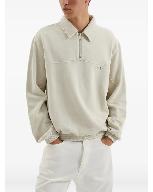 1989 STUDIO White Half-Zip Sweatshirt