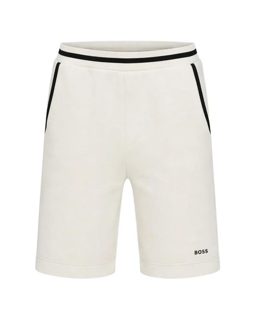 Boss White Short Jt_Snug Headlo À Rayures for men