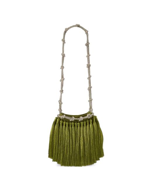Simon Miller Green Tassel Knotty Mini Bag