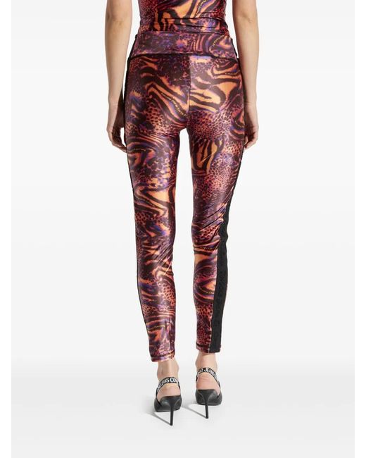 Versace Jeans Couture Red Legging À Imprimé Animalier