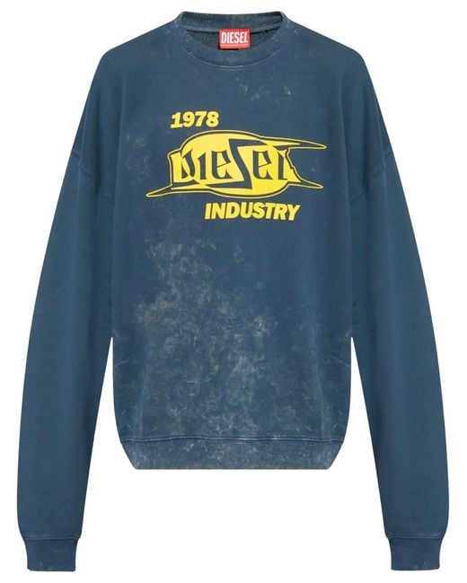 DIESEL Blue Sweatshirt S-Boxt-Q5 for men