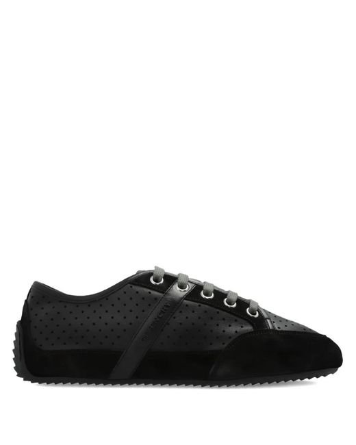 Givenchy Black Perforated Slim Sneakers for men