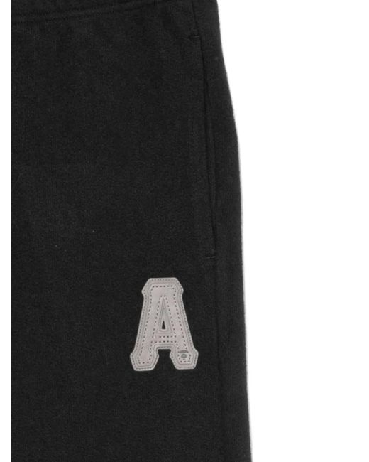 Aape By A Bathing Ape Black Logo Patched Track Pants for men