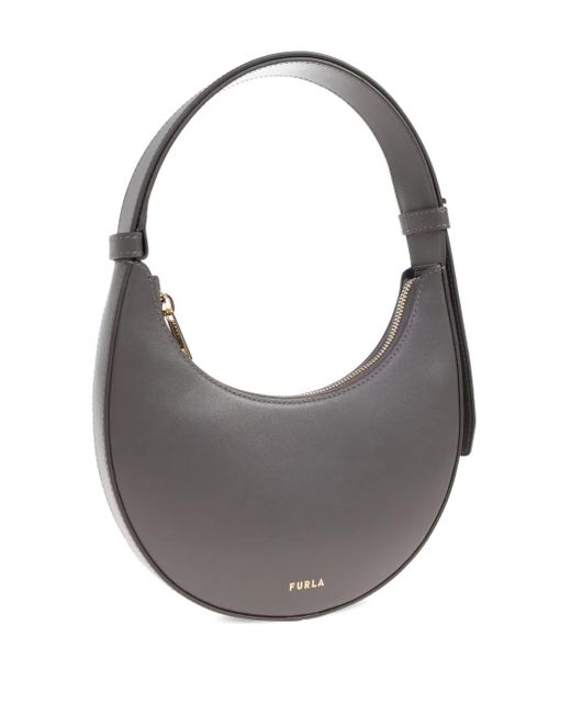 Furla Gray Crescent Top-Handle Bag