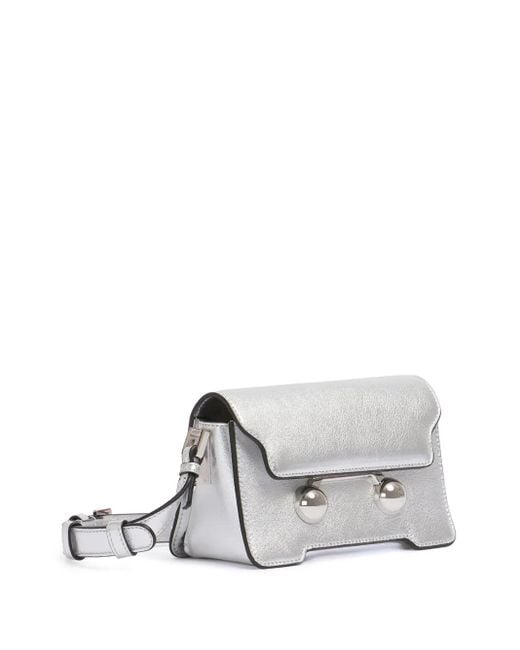Marni White Mini Trunkaroo Shoulder Bag