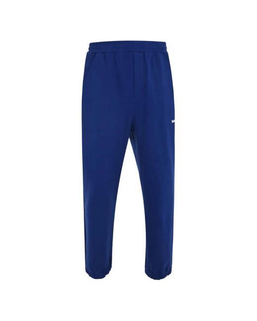 Barrow Blue Logo-Print Track Pants