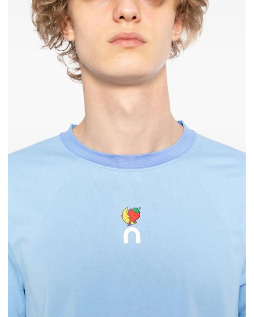 On Shoes Blue Graphic T-Shirt for men