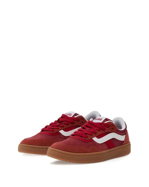 Vans Red Cruze 3.0 Lace-Up Panelled Sneakers