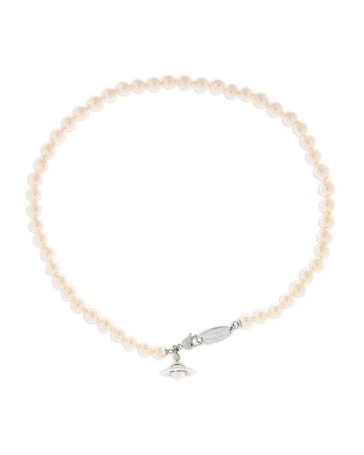 Collana Con Placca Orb di Vivienne Westwood in White