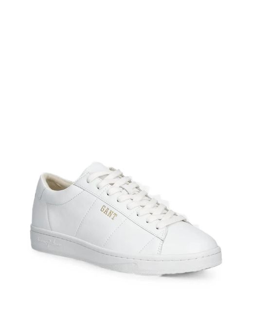 Gant White Baskets À Lacets for men