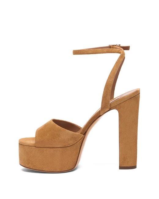 Casadei White Patty Platform Heeled Sandals