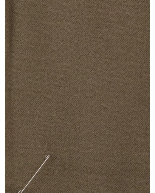 The Row Brown Rectangular Scarf