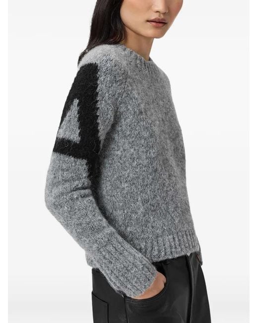 AllSaints Gray Sylvie Sweater