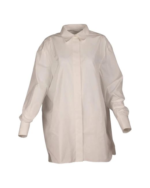 Valentino Garavani Natural Concealed-Front Button-Down Shirt for men