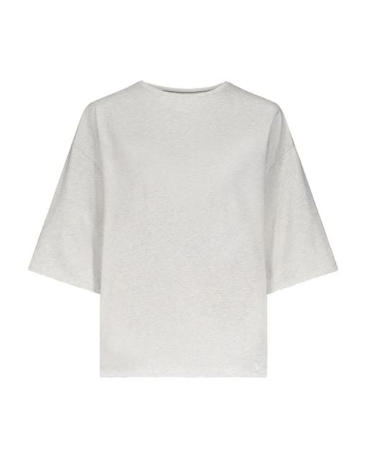 Loulou de Saison White Osis Drop-Shoulder T-Shirt