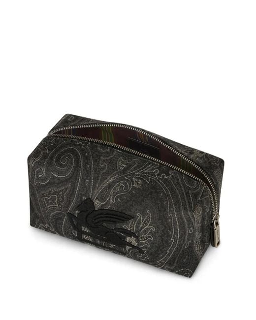 Etro Black Clutch Bag With Logo for men