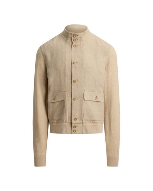 Ralph Lauren Natural Herringbone Jacket for men