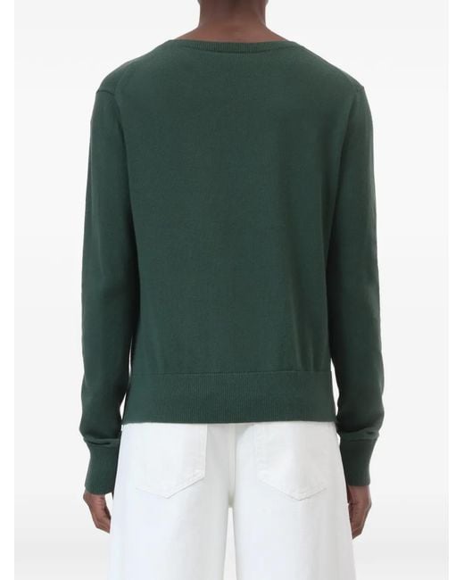 Closed Green Long Sleeve Crew Neck Knitwear