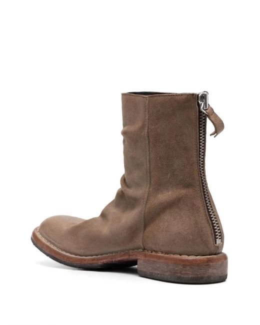 Moma Brown Tronchetto Suede Ankle Boots