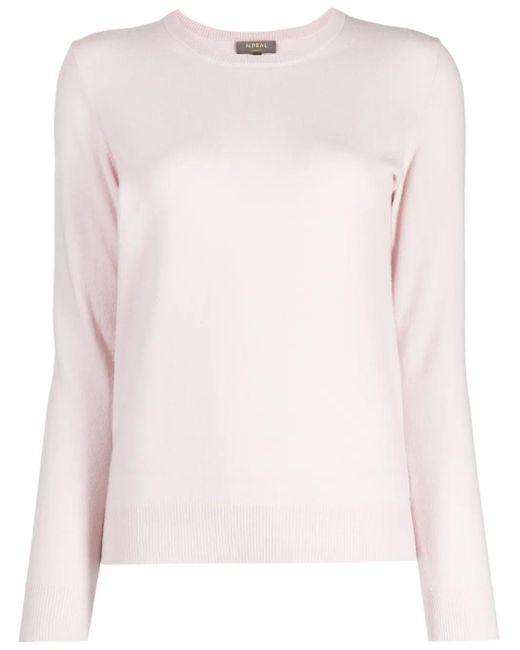 Pull En Cachemire À Design Nervuré N.Peal Cashmere en coloris Pink