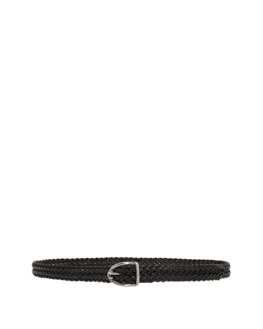 Tom Ford White Braided Leather Belt for men