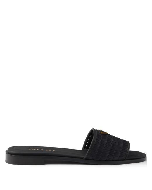 Prada Black Ciabatte