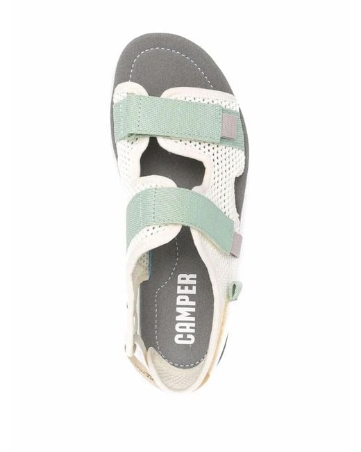 Camper White Oruga Touch-Strap Sandals